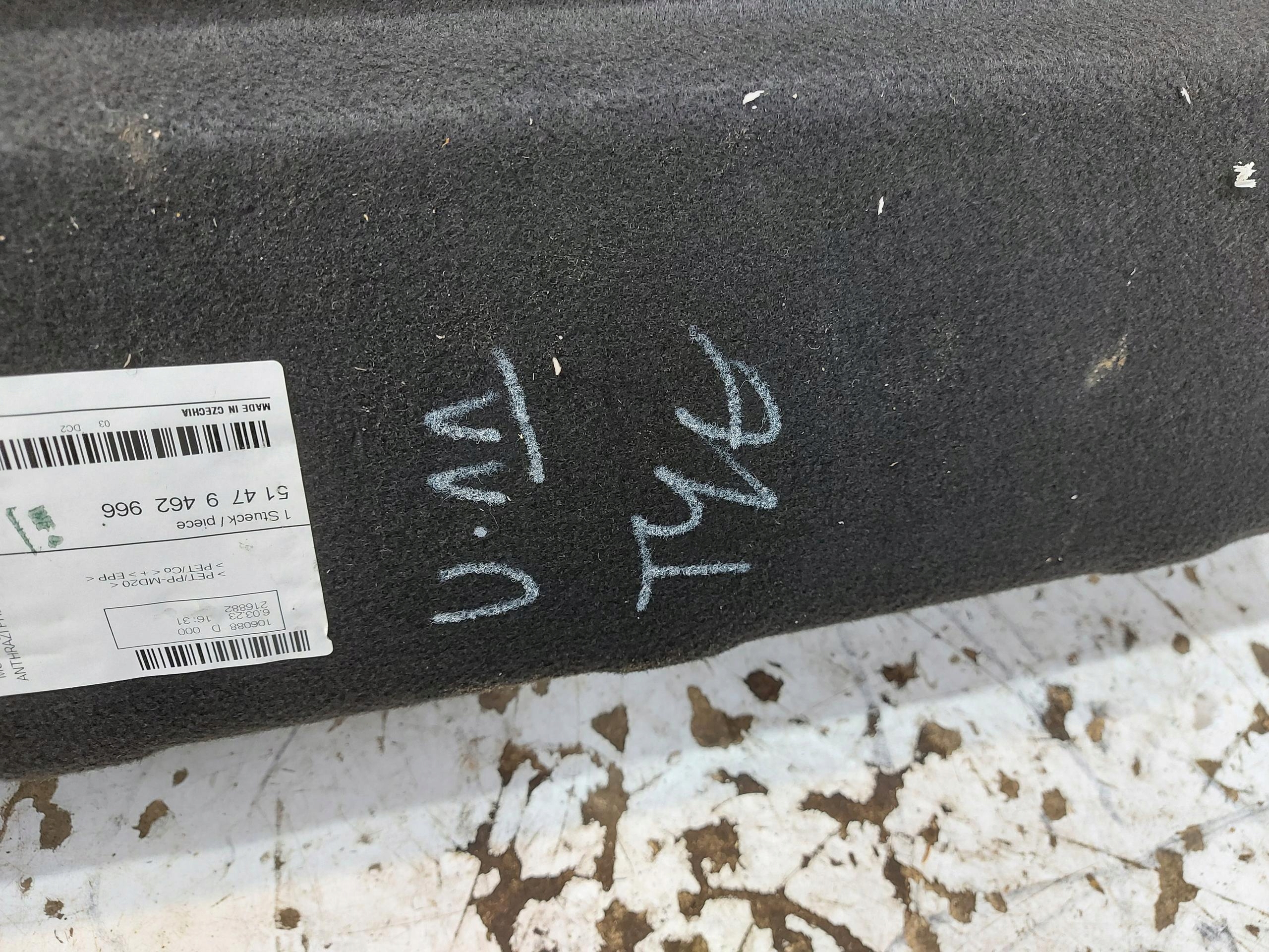 BMW iX1 X1 U11 mats sump boot 9462966
