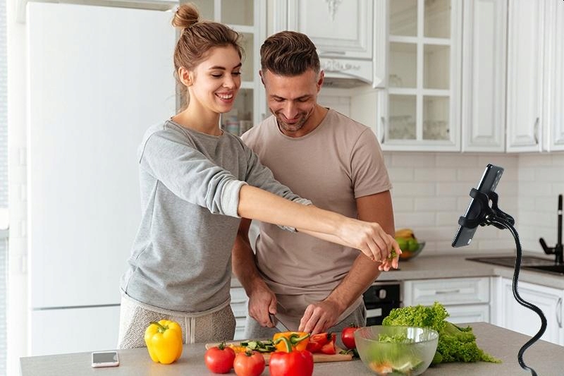 Długi Elastyczny Uchwyt na Telefon Smartfon Klips 360 do Biurka Rodzaj elastyczny