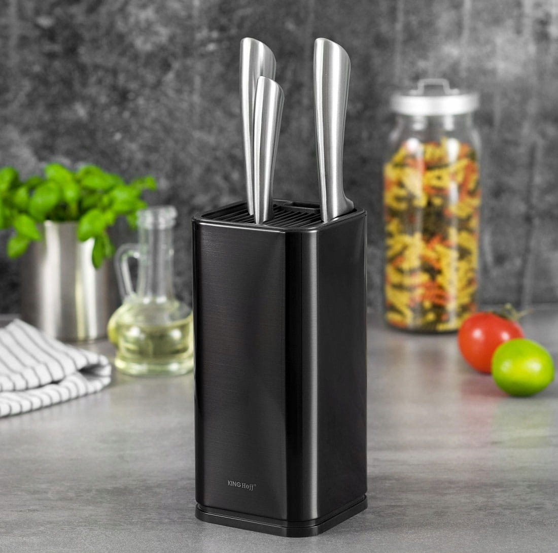 Stojak blok na noże KINGHOFF KH-1656 Wysokość produktu 23.3 cm