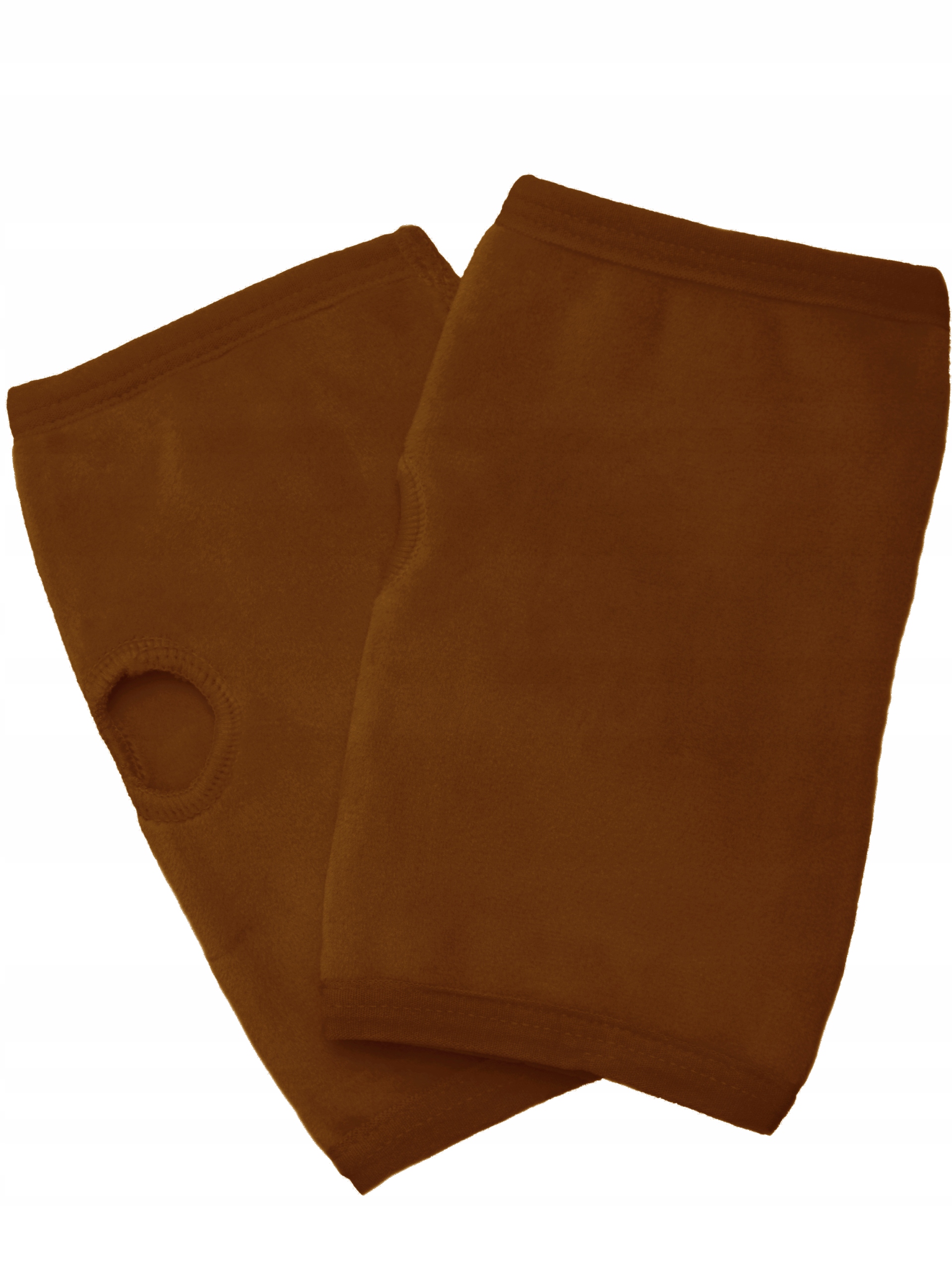 

Welurowe rękawiczki Mitenki gładkie bez palców