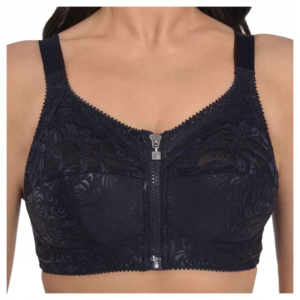 Viki Biustonosz miękki zapinany z przodu soft Zuza 586 nocny błękit 85K