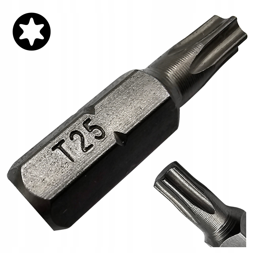 Bit Końcówka Do Wkrętarek TX25 25mm Gwiazdkowy Torx Cobit 1szt
