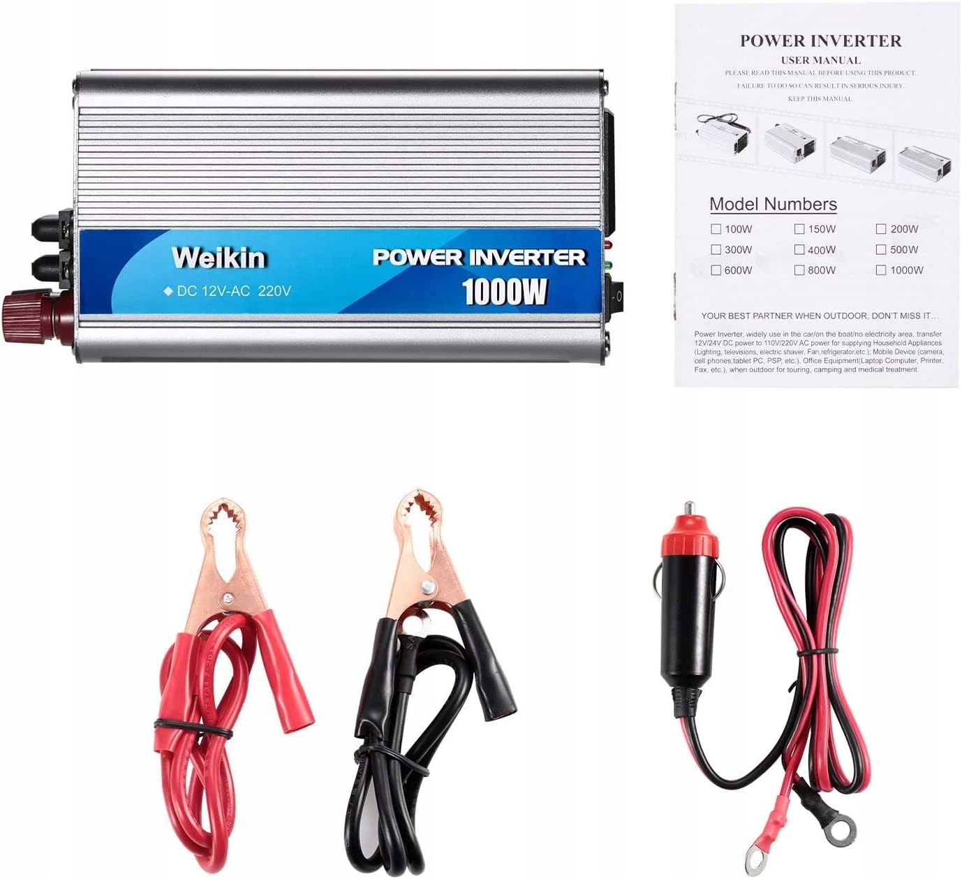 PRZETWORNICA NAPIĘCIA 1000W DC 12V DO AC 220V PRO