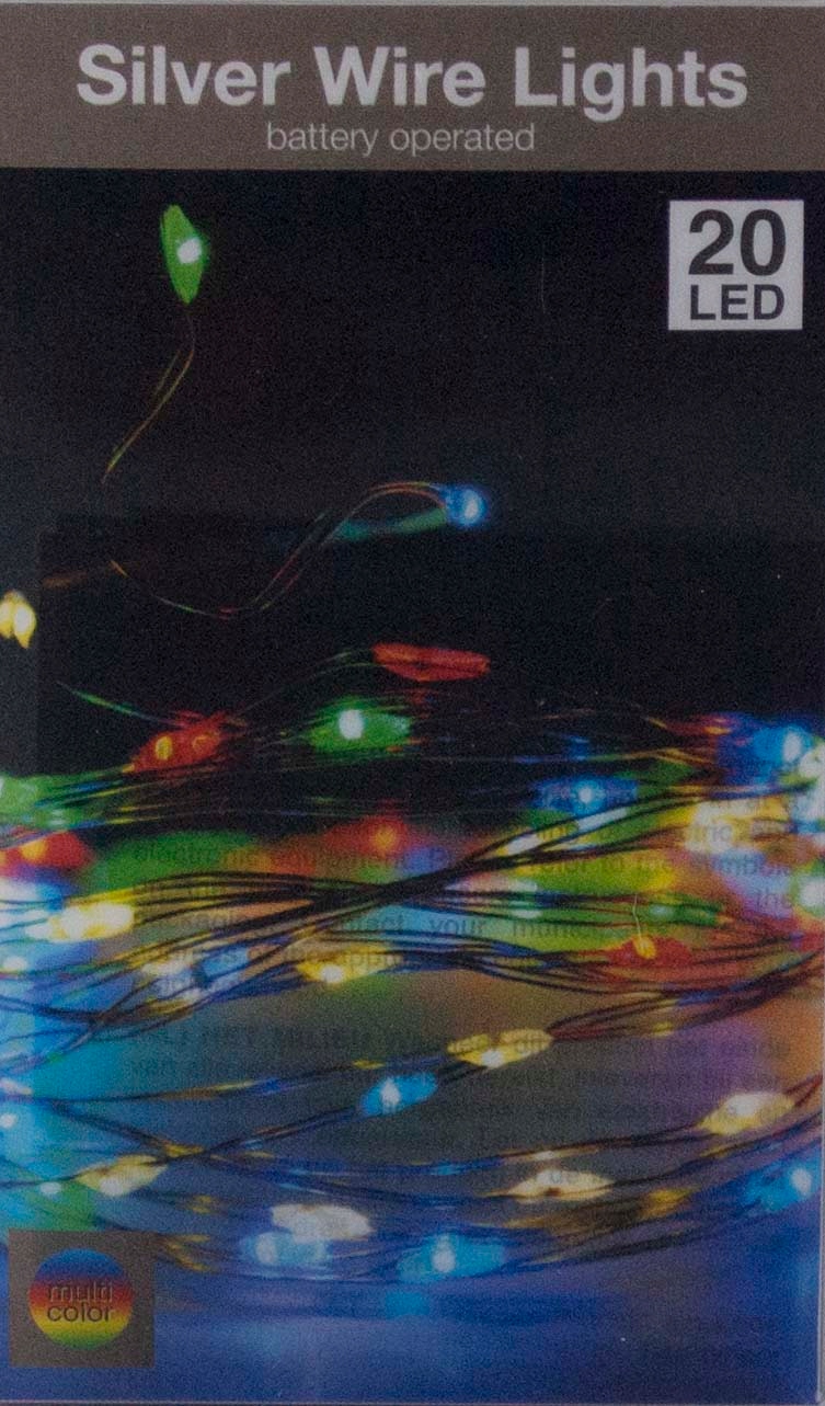 

Lampki Choinkowe Led Na Baterie 20 Led multikolor