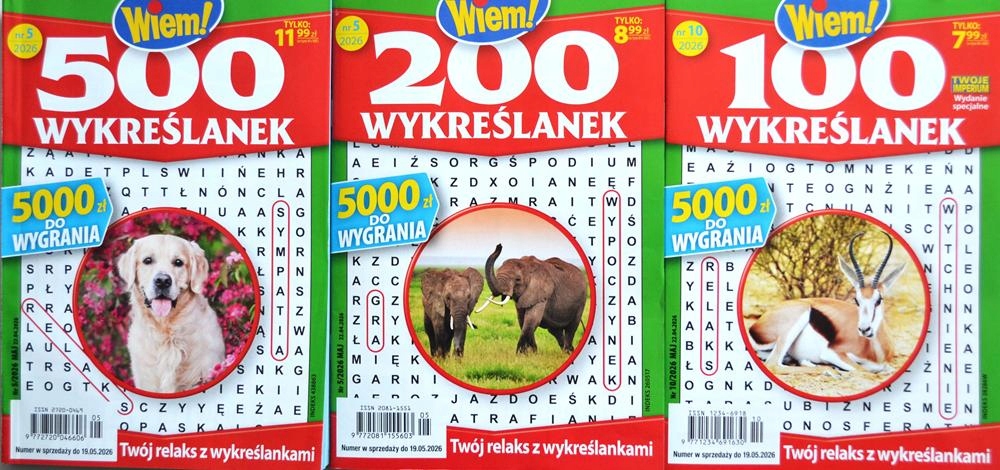 800 WYKREŚLANEK WIEM 05/2026