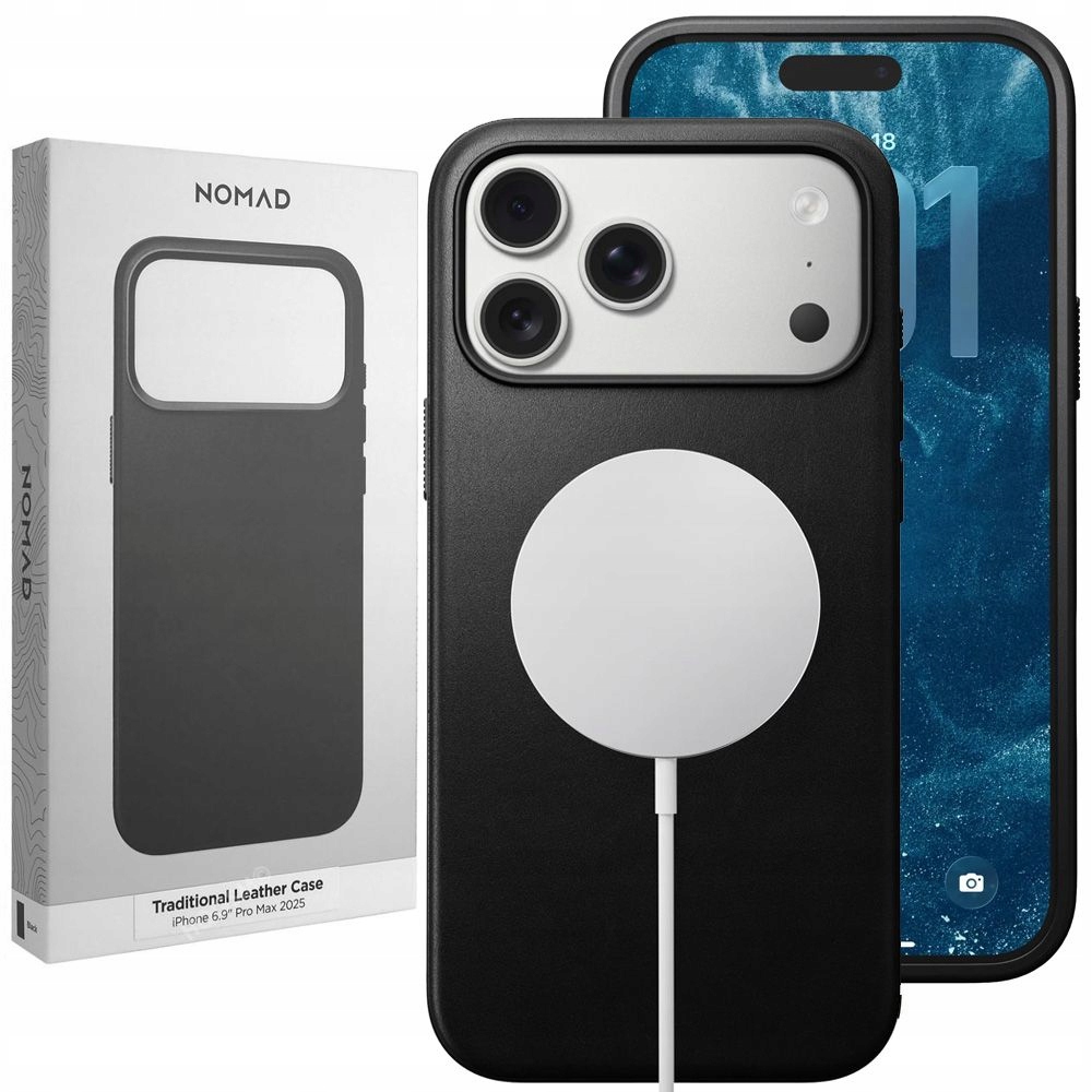Kožené Pouzdro pro Apple iPhone 17 Pro Max, Nomad Leather MagSafe