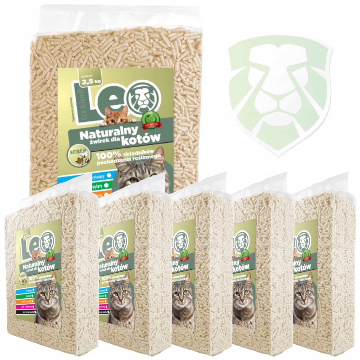 Stelivo pro kočky Leo Natural 15 kg sada Tofu delicate safe eco