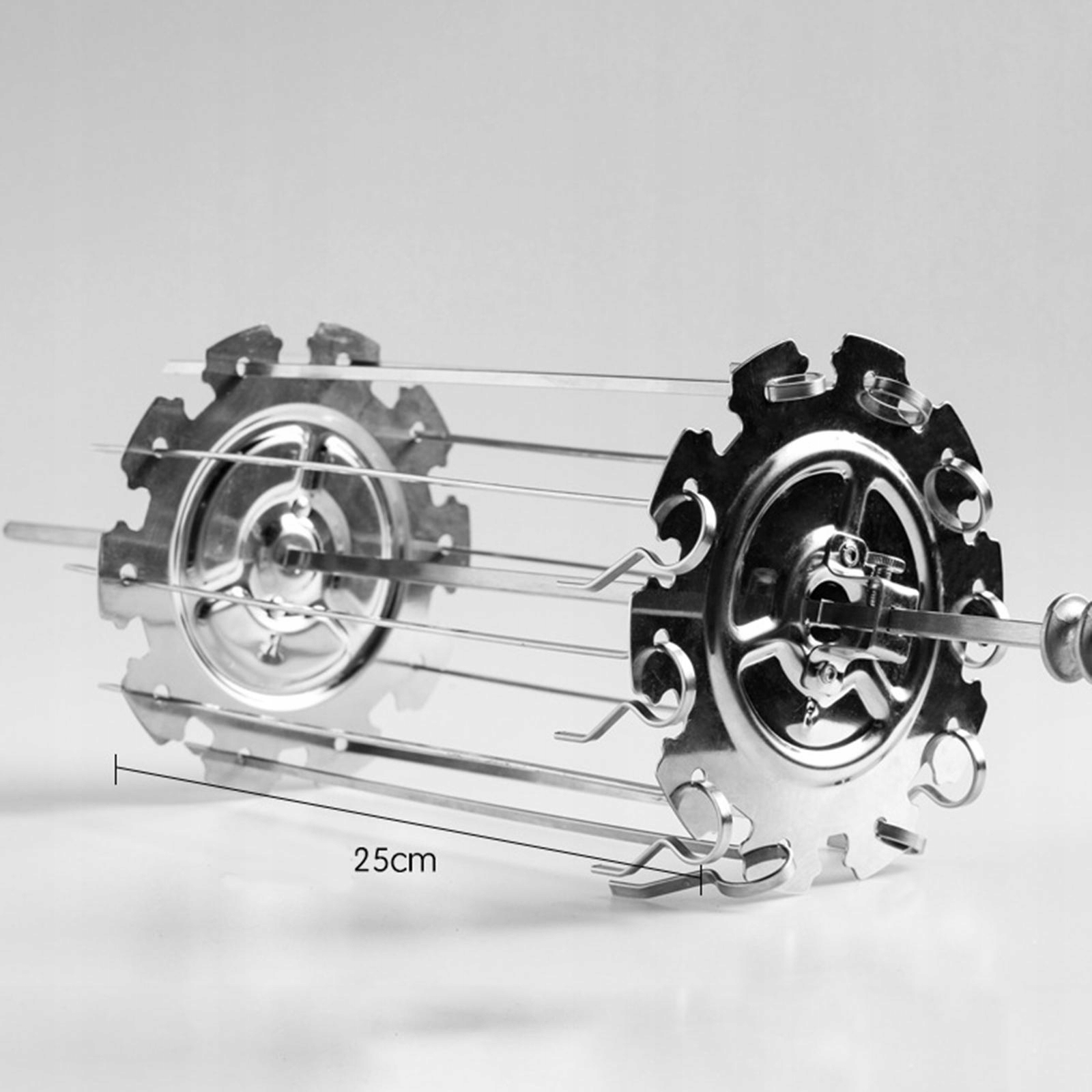 Metalowy szpikulec Rotisserie Szpikulec do mięsa Barbecue Długość 26 cm