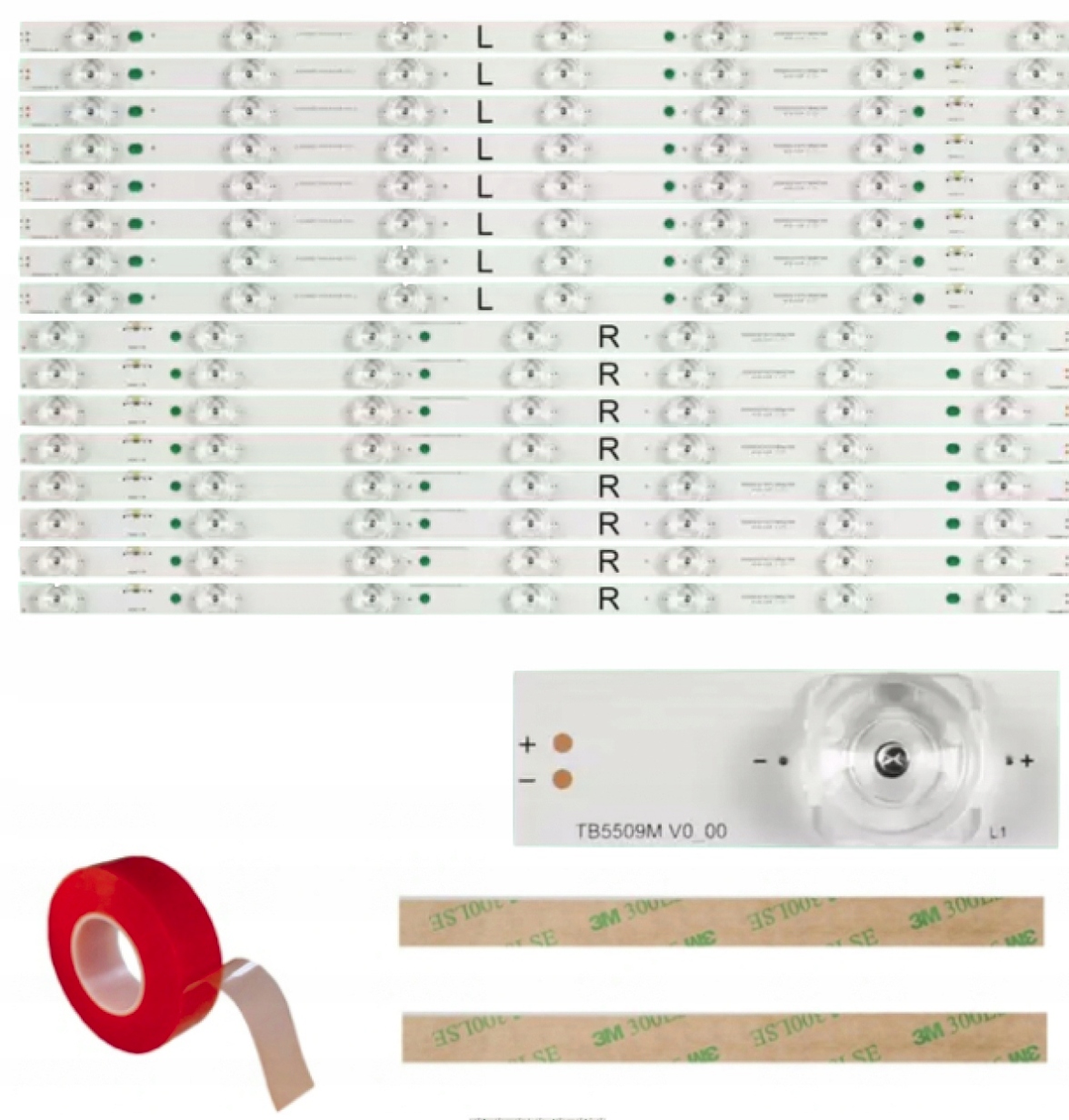 Listwy Led Panasonic TX-55DS503E TX-55AX630E TX-55DX635E TX-55DX600E