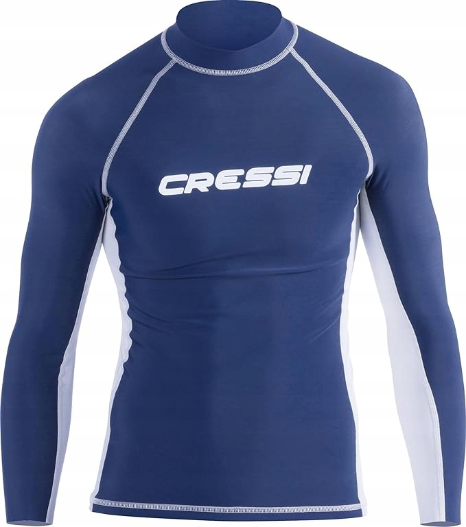 CRESSI RASH GUARD MĘSKA KOSZULKA DO PŁYWANIA FILTR UPF 50+ roz. L niebieska