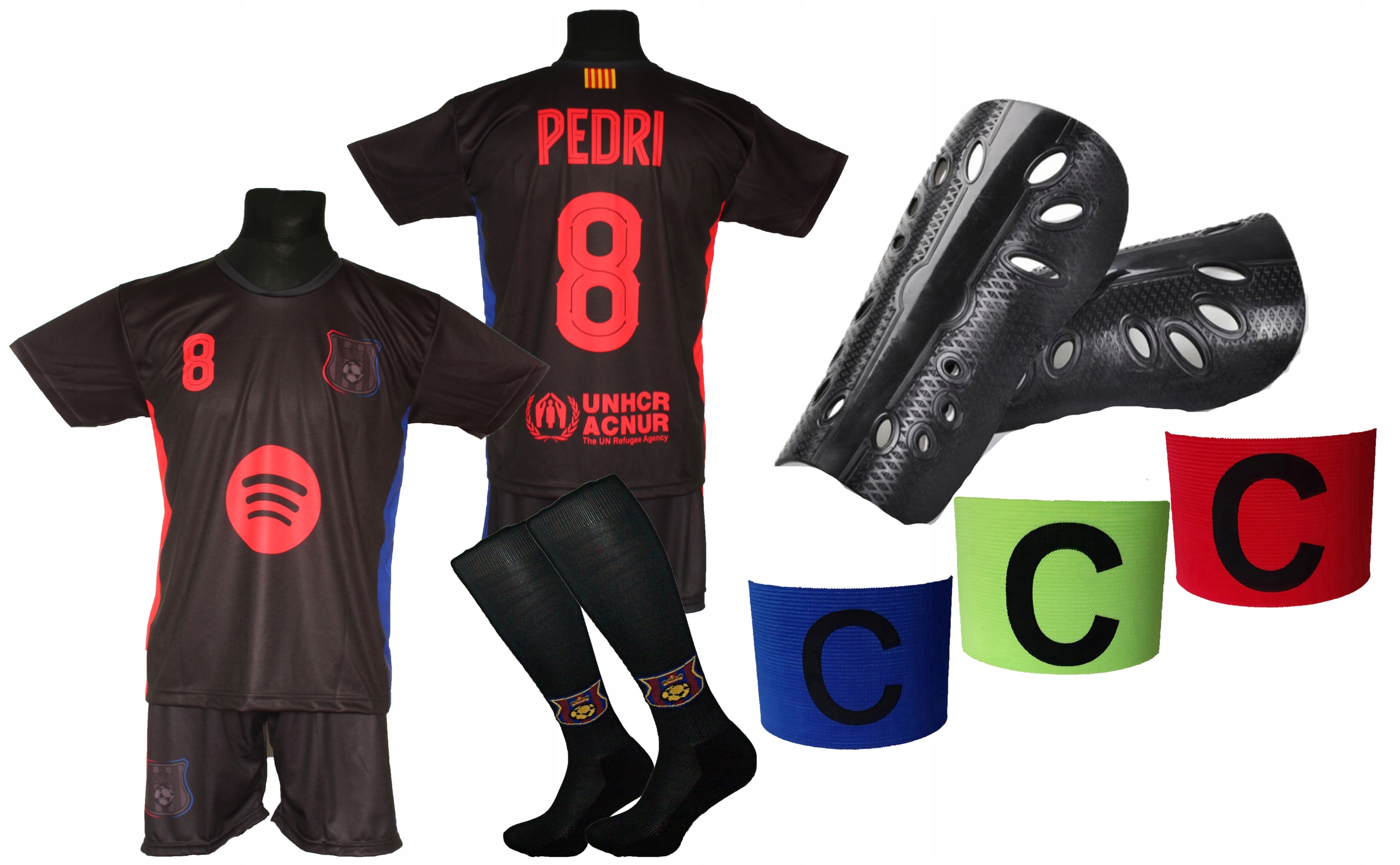 dětský fotbalový teplákovka Pedri štulpny doplňky Oo 122