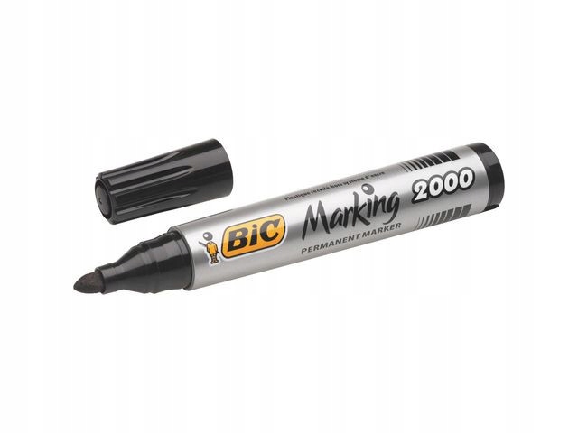 BIC PERMANENTNY MARKER Z OKRĄGŁĄ KOŃCÓWKĄ GRUBY Rodzaj permanentny