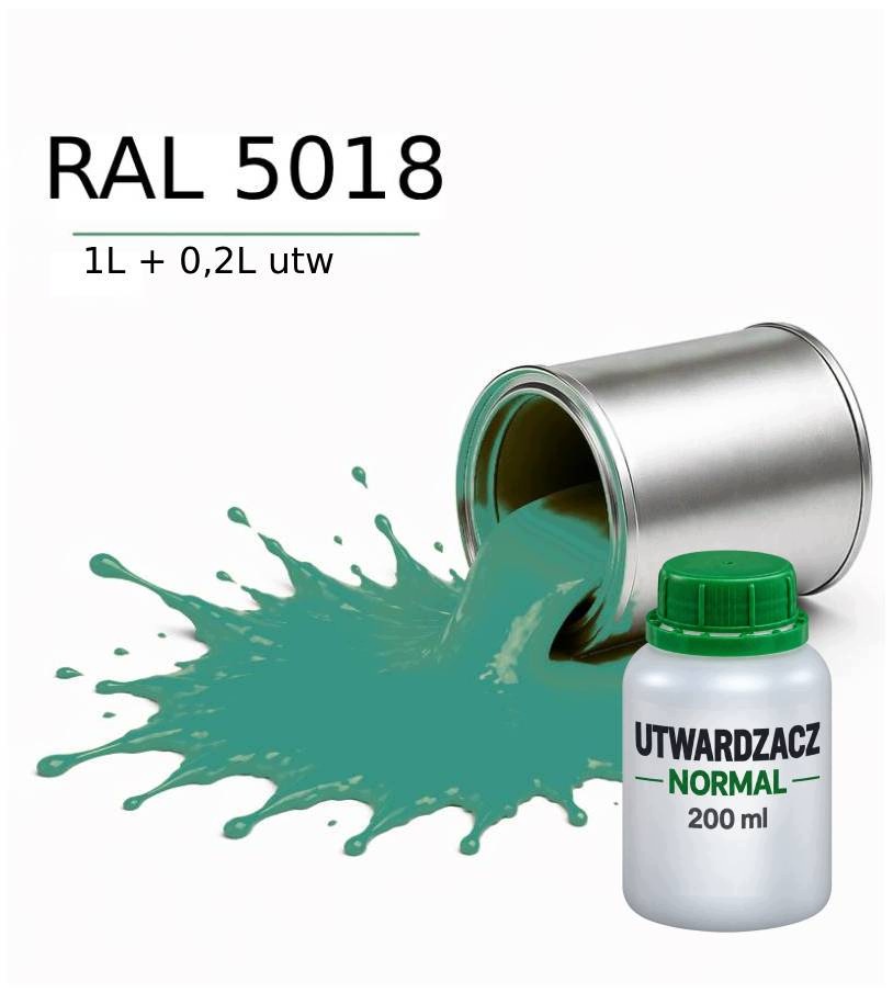 Valspar Ral 5018 Barva Dtm Základní Nátěr Polyuretanová 2K Pololesk 1L Utw