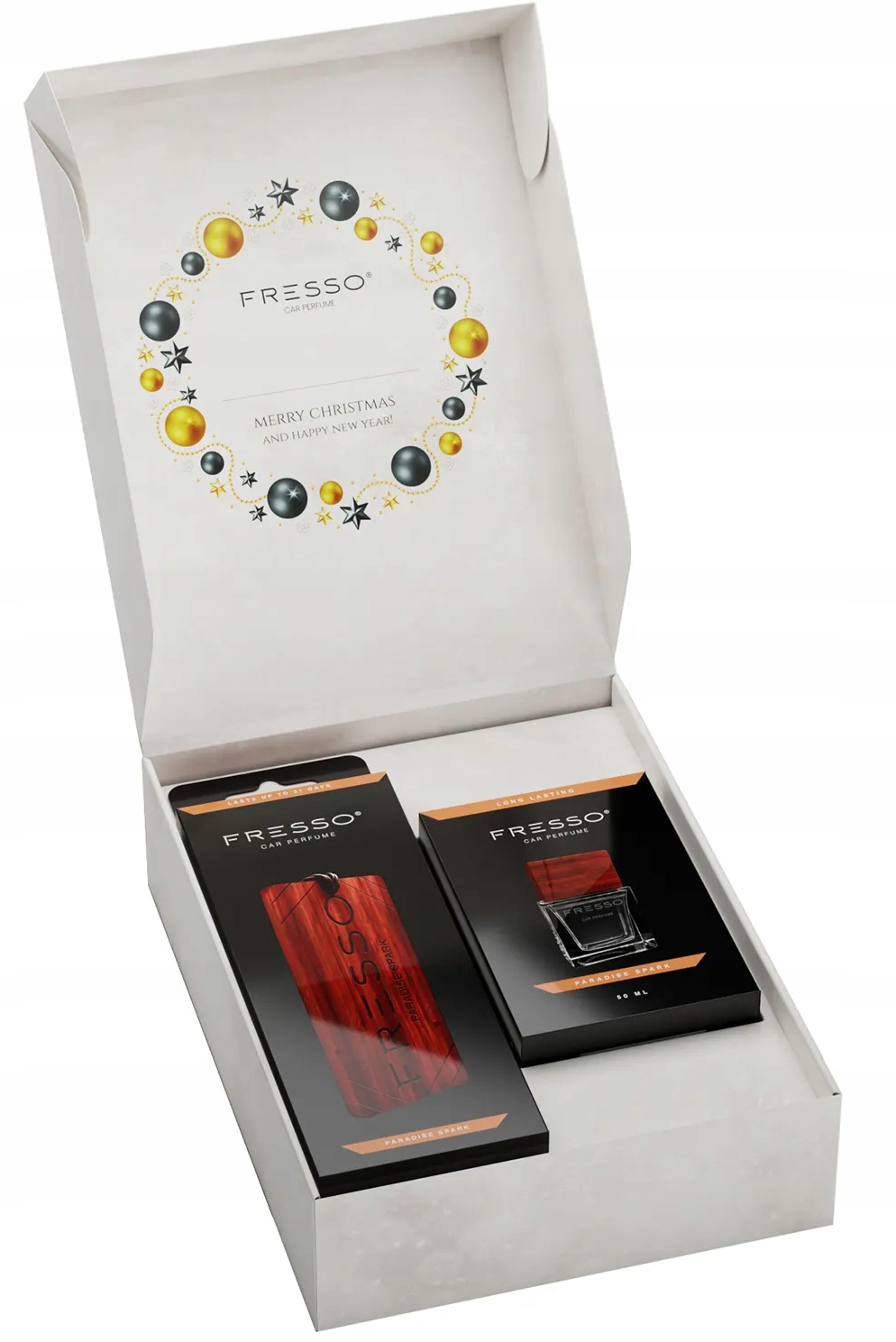 Fresso Mini Christmas Box Paradise Spark Zestaw Rodzaj atomizery