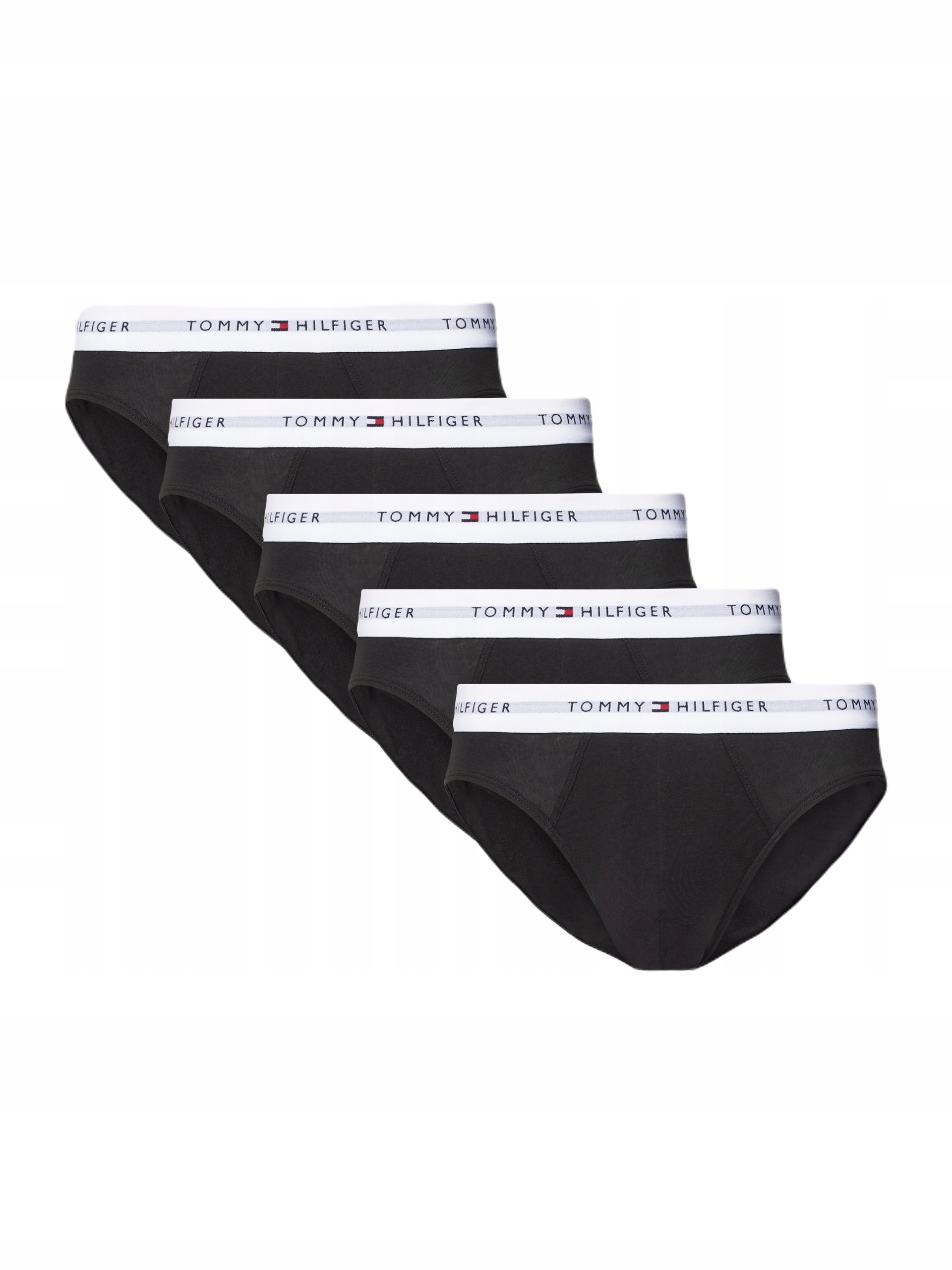Tommy Hilfiger Signature Cotton Black Slipy 5 Pack 0SJ M