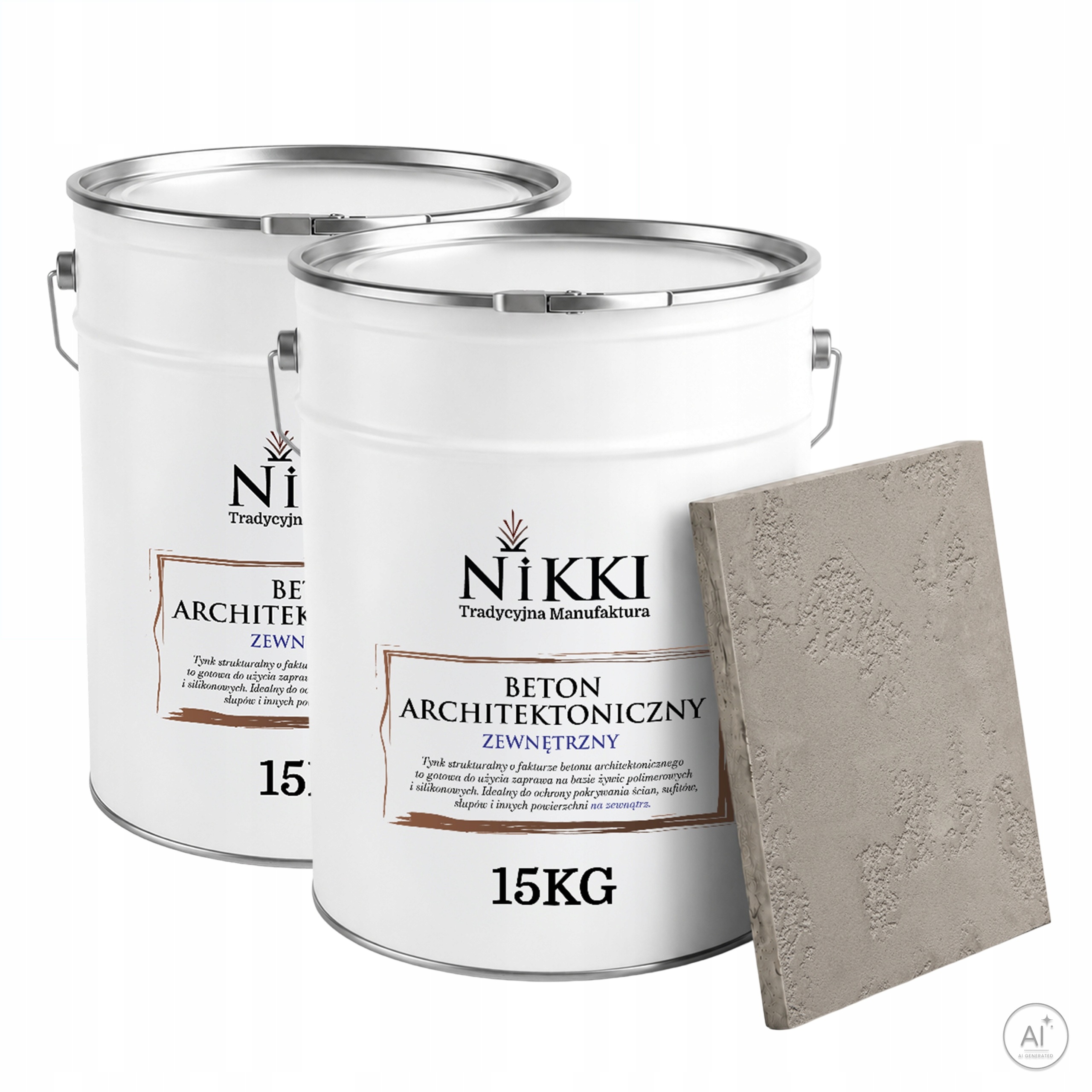 Fasádní omítka s architektonickou strukturou Betonu 2 x 15 kg Šedá Světlá