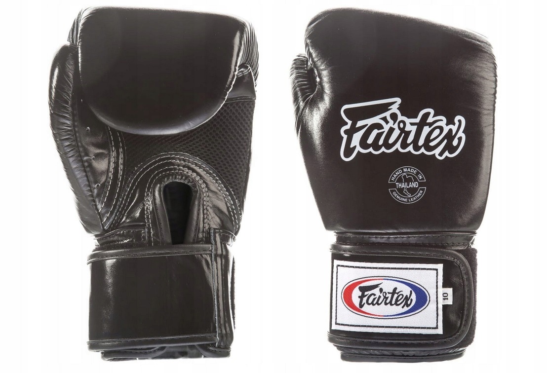 Fairtex Rękawice Boks Muay Thai Kickboxing BGV1 Breath Siatka Skóra 12 Oz
