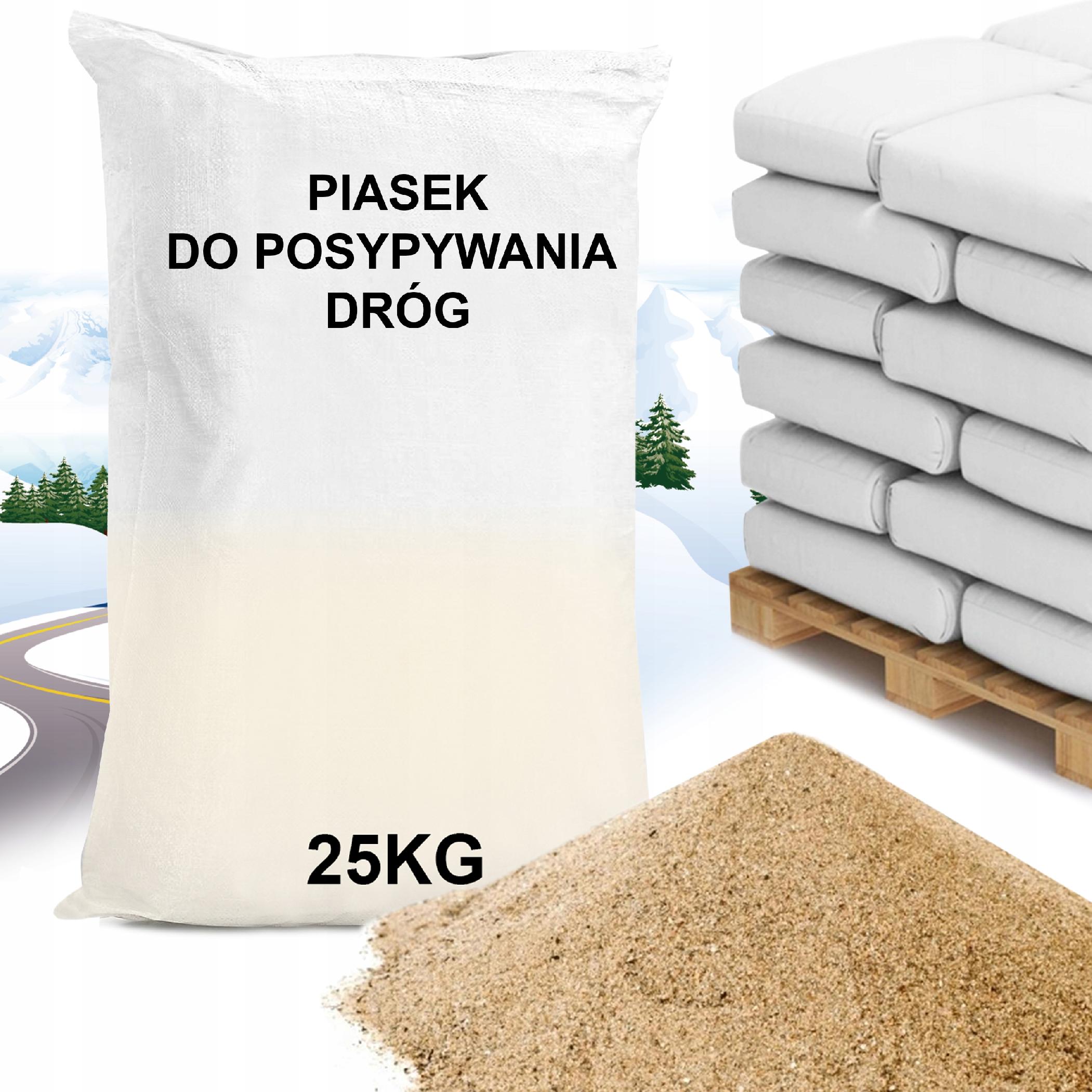 Piasek do Posypywania Dróg, Ulic, Zimą Worek TONA
