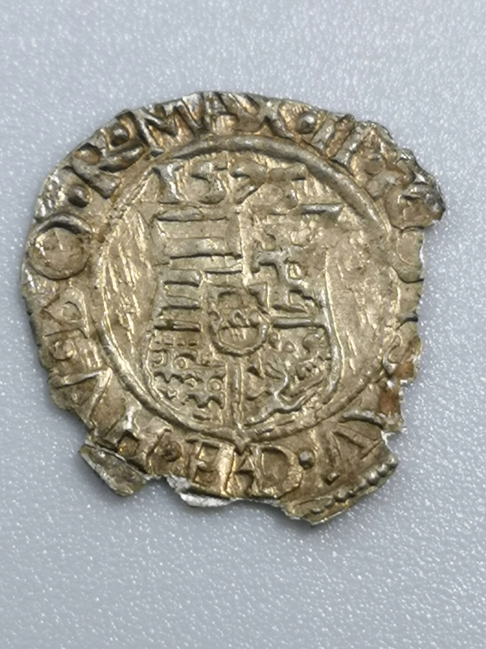 Denar Węgry 1575 srebro oryginał Patyna moneta od Rajmonet p. A103
