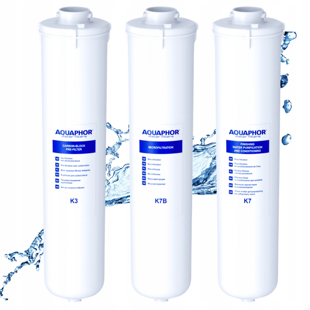 Komplet filtrów, wkładów do wody Aquaphor, filtr wody Kryształ B Eco