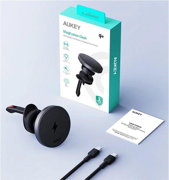 HD-MC13 ładowarka samochodowa bezprzewodowa Qi2 15W 3A kabel Usb-c