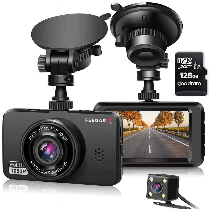 Videorekordér Feegar Kamera do auta 128 Gb