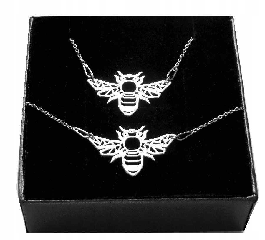 

Komplet pszczółka Origami Celebrytka srebro 925