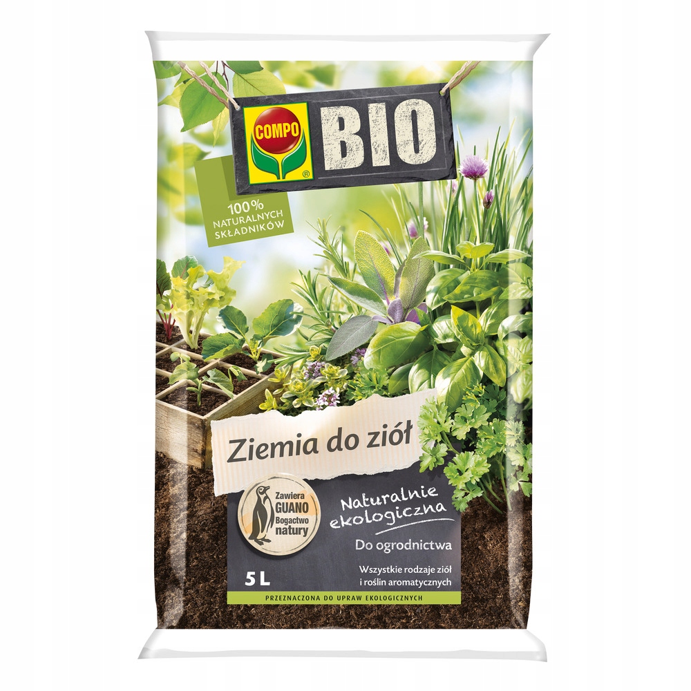 

Compo Ziemia Do Ziół Mięty Bazyli Oregano Kolendry