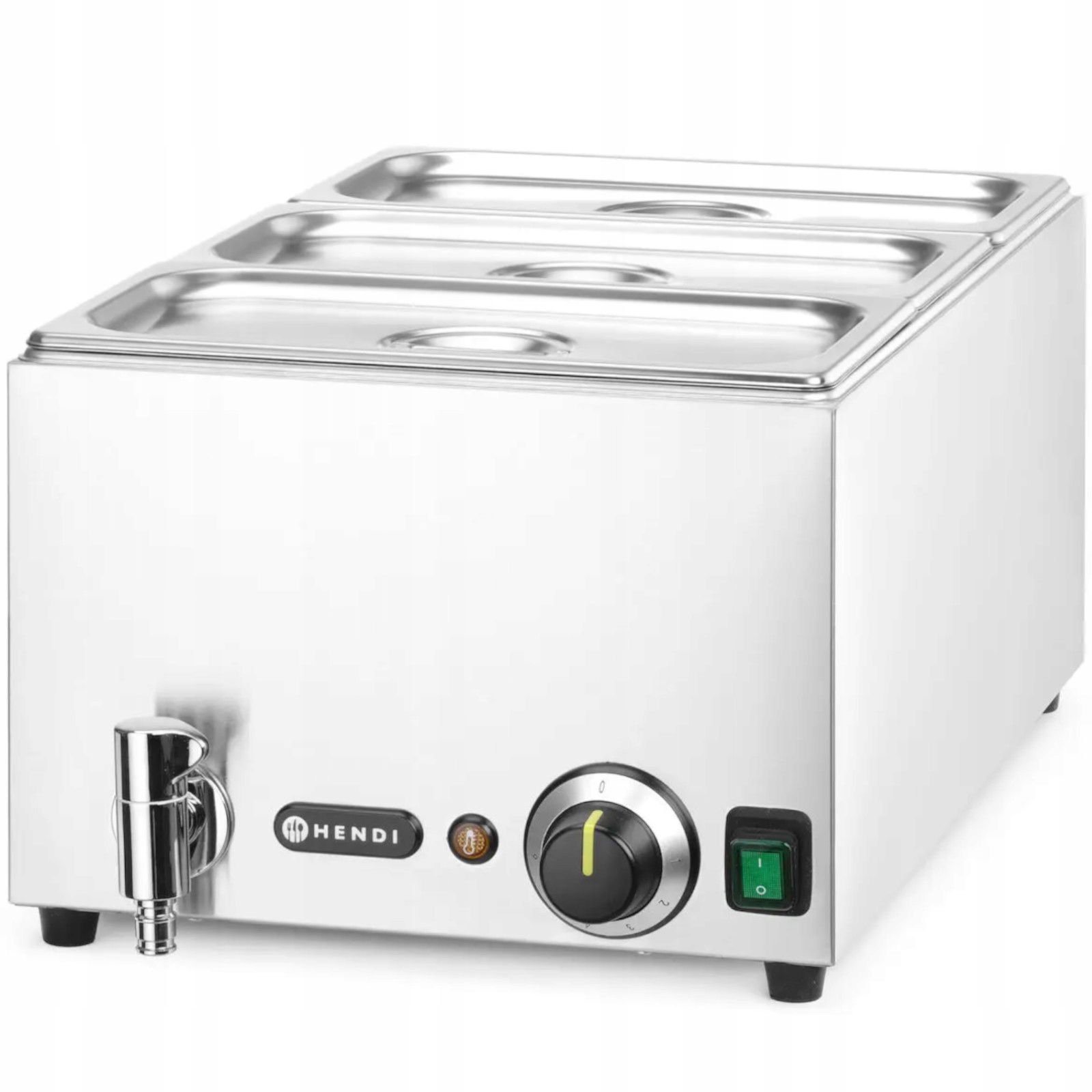 Bemar ohřívač pokrmů s kohoutkem 3x Gn 1/3 100 mm s víčky 1000 W