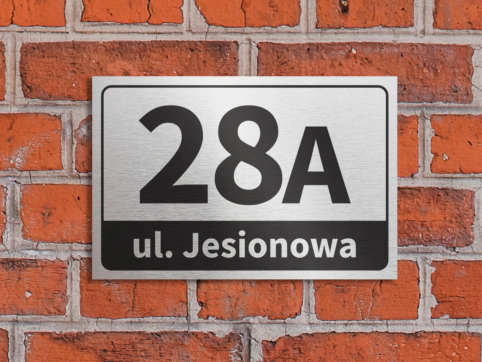 Numer domu tabliczka adresowa tablica ALU 30x20 Wysokość produktu 20 cm
