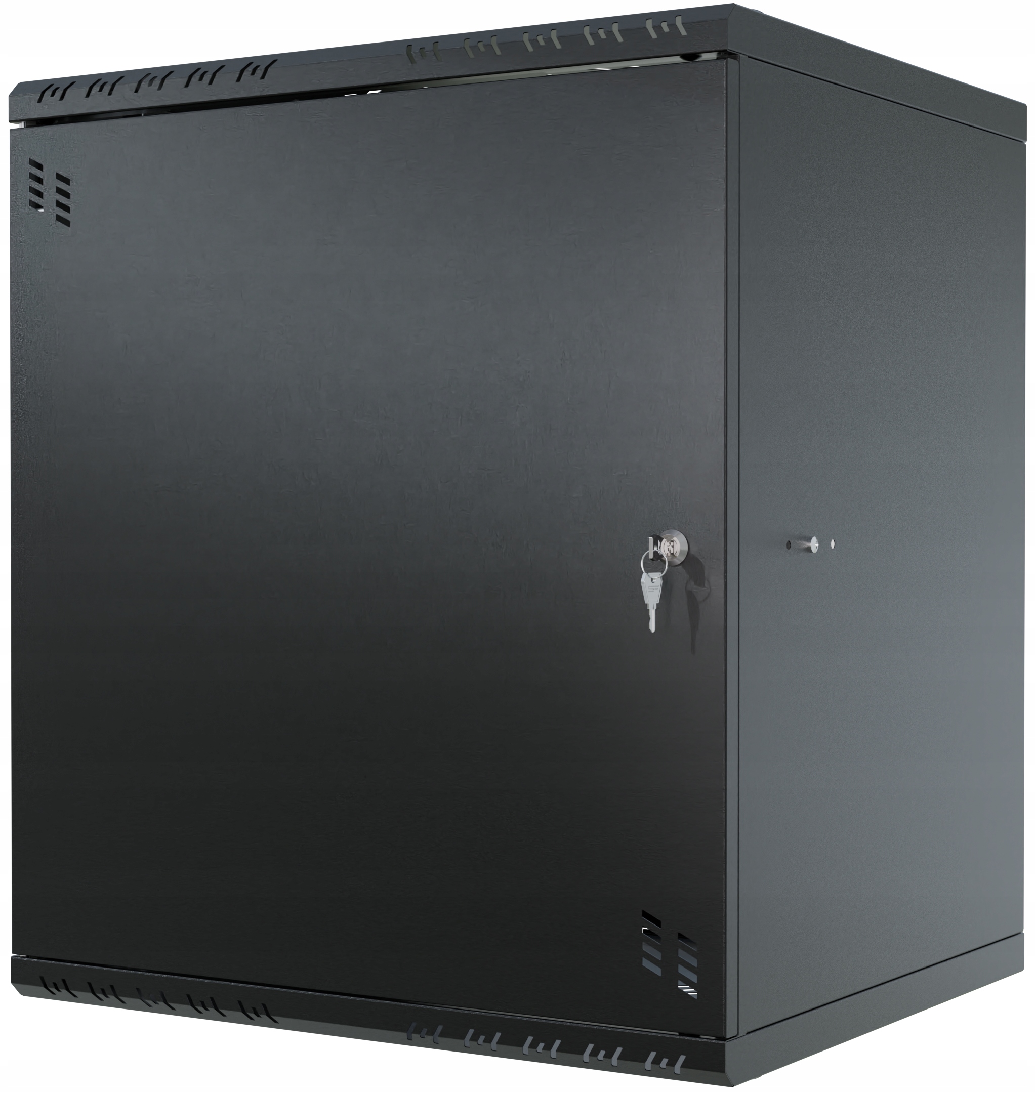 Skříň Rack 19" 12U 450 mm, kovové dveře, černá Stalflex