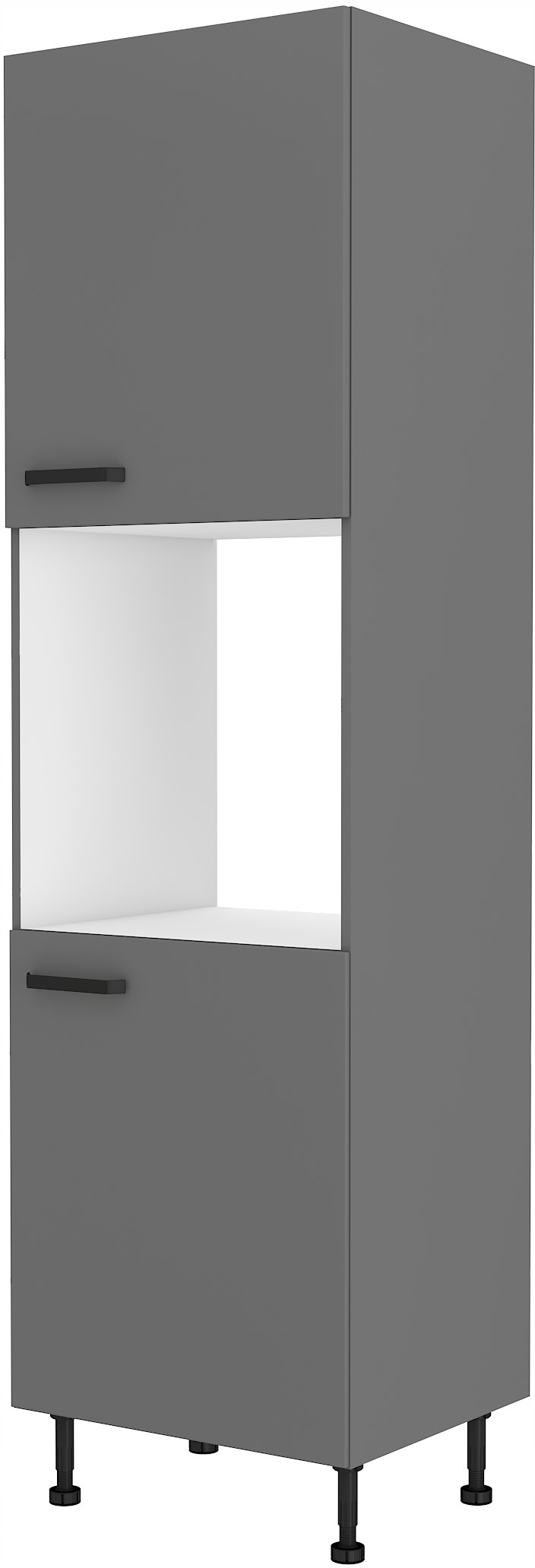 Kuchyňská skříňka pro vestavnou troubu 60 stojící. Šedá. Nastavitelné nožičky