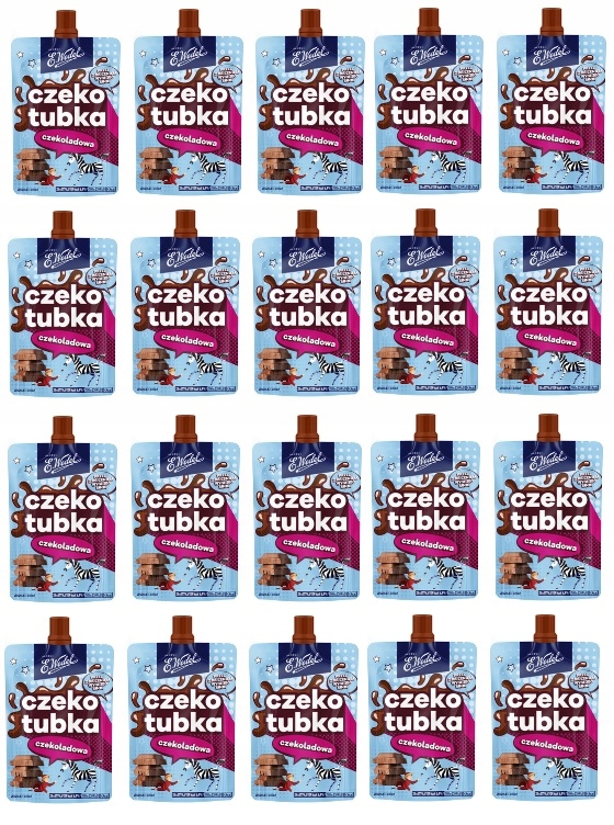 20x 50g Wedel Czekotubka Czekoladowa Karton