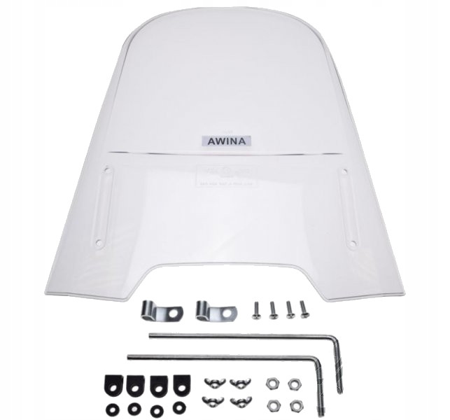 SZYBA MOTOCYKLOWA OWIEWKA Z MOCOWANIAMI KPL