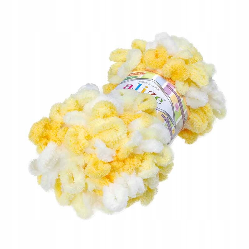 Włóczka Puffy 5921 mix Żółty