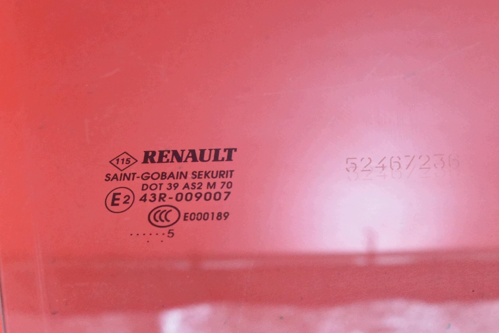 window side right front front RENAULT ZOE 1 and 12-24