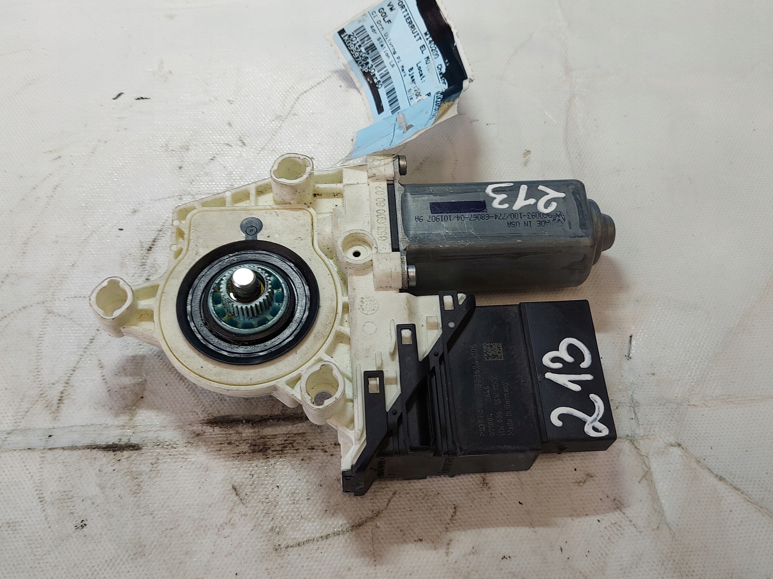 engine lifting windows GOLF V 1K0959703P left rear part