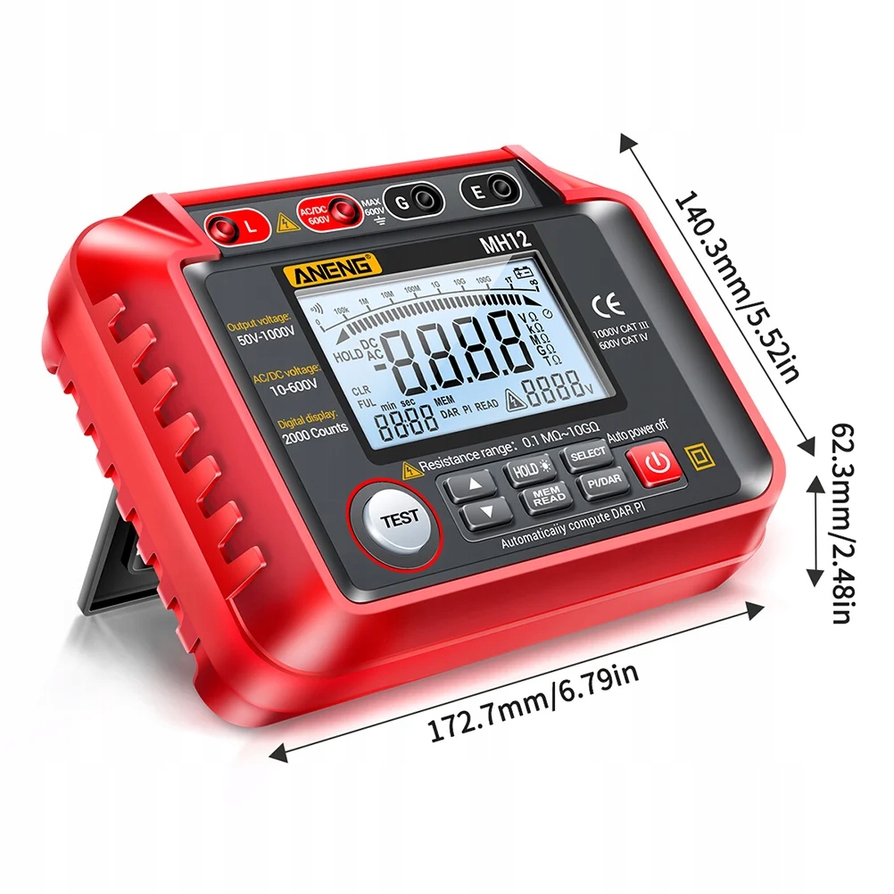 Tester izolacji megaomomierza bez Kod producenta 997531