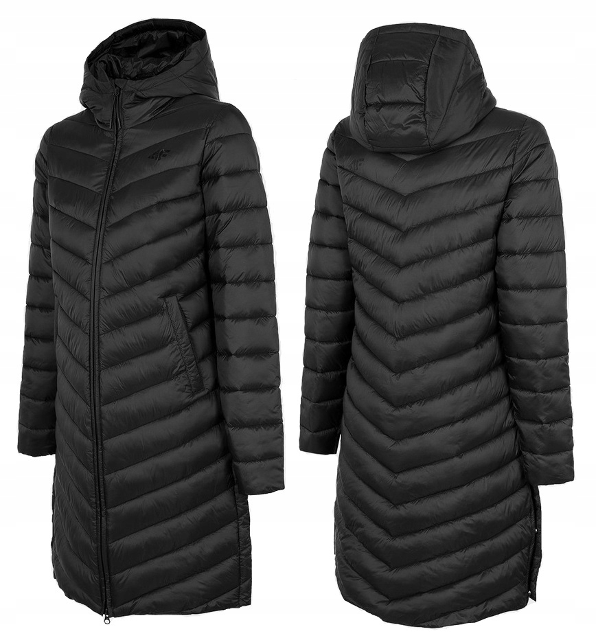 

4F Długa Kurtka Puchowa Płaszcz Damski KUDP015 XL