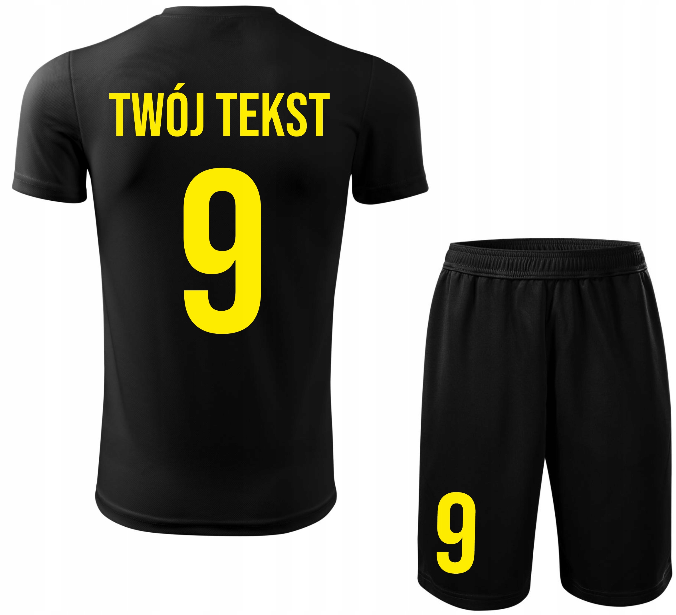 Strój piłkarski Własny Napis i Numer komplet sportowy Z Nadrukiem na Wf 146