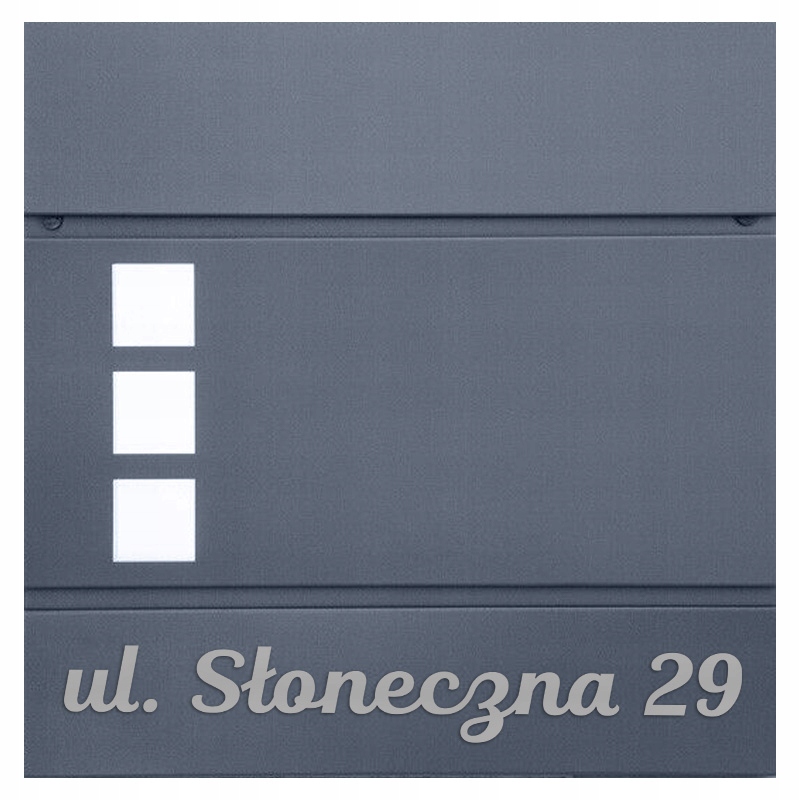 Poštovní Schránka Poštovní Antracit Číslo Domu Moderní, Robustní Gravírování