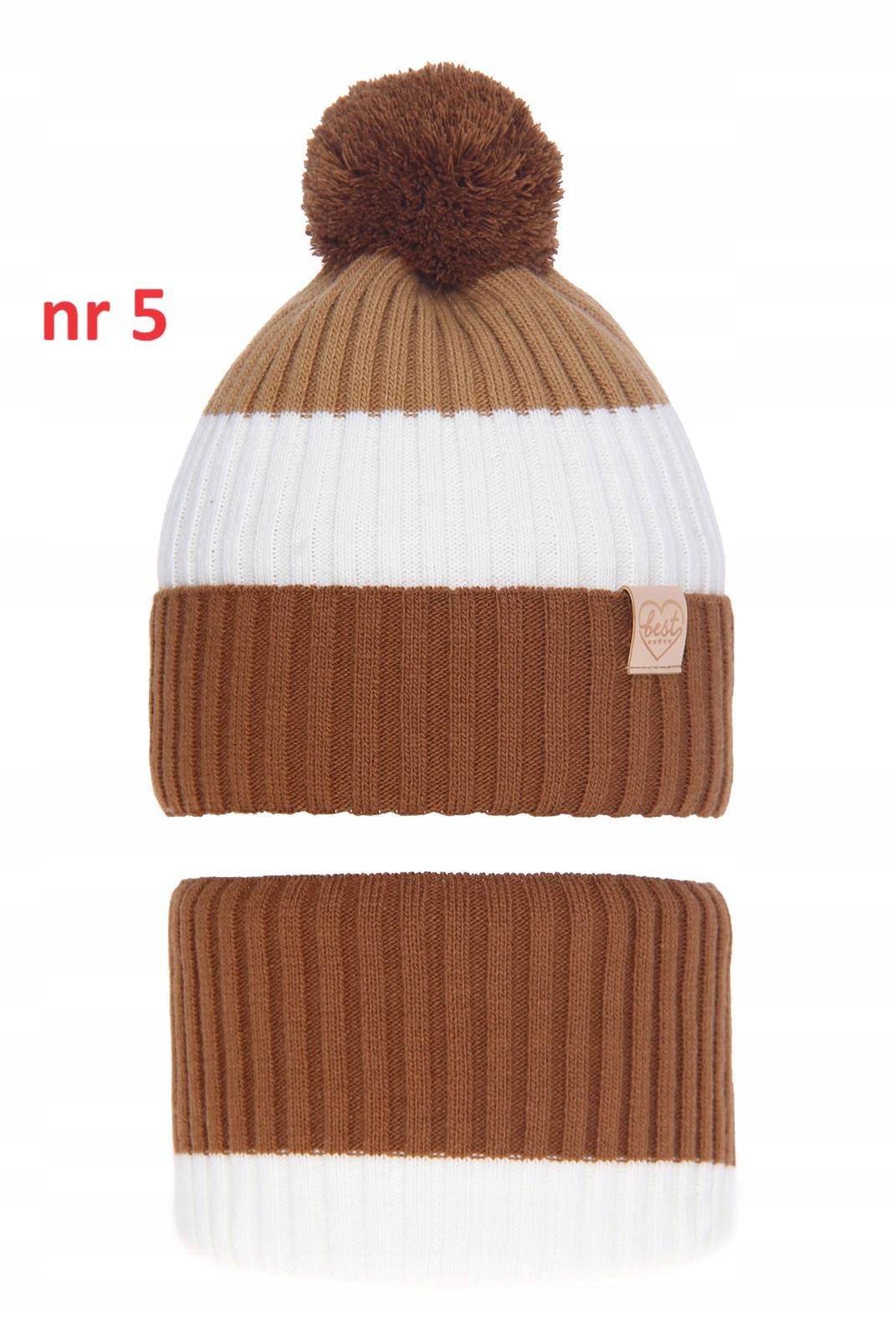 DZIEWCZĘCY KOMPLET CZAPKA I KOMIN JESIEŃ ZIMA Płeć dziewczynki