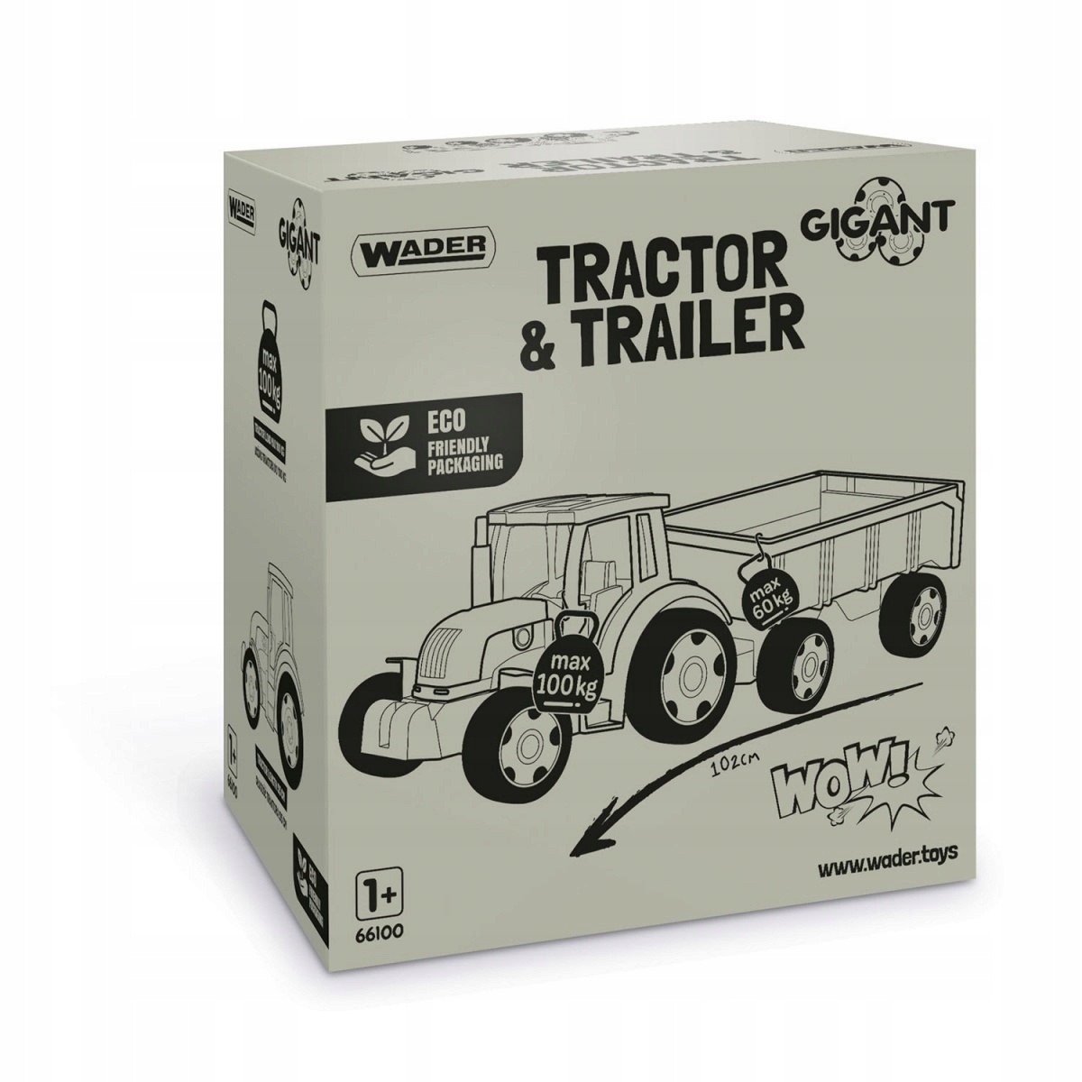 Wader 66100 Traktor Gigant z Przyczepą Wiek dziecka 12 m +