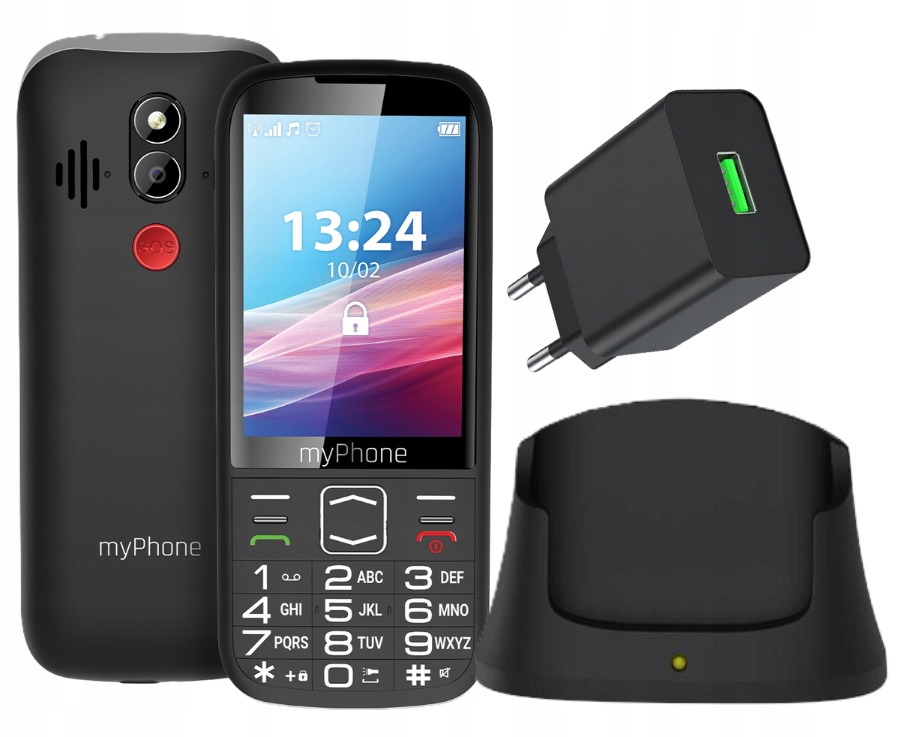 Telefon komórkowy myPhone Halo 4 Lte , 4G Baza ładująca i ładowarka Usb