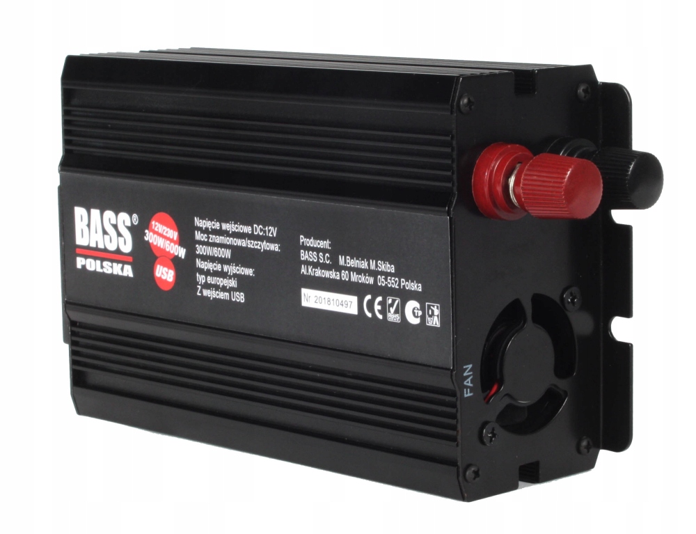 PRZETWORNICA NAPIĘCIA 12 V 230 V Z PEŁNYM SINUSEM Model BP-5009