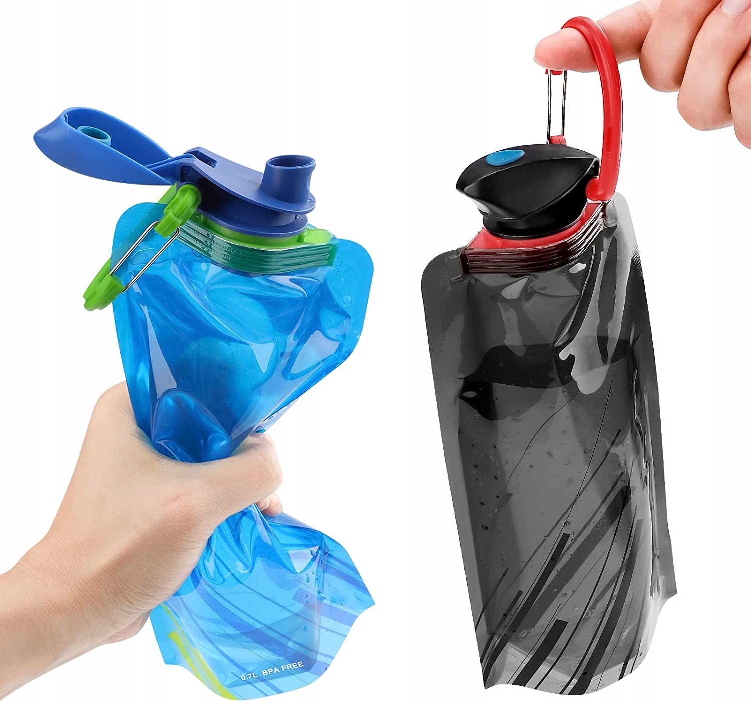 BUTELEK NA WODĘ, 4 SZT. SKŁADANA BUTELKA NA WODĘ 700 ML PRZENOŚNA BUTELKA Marka inna marka