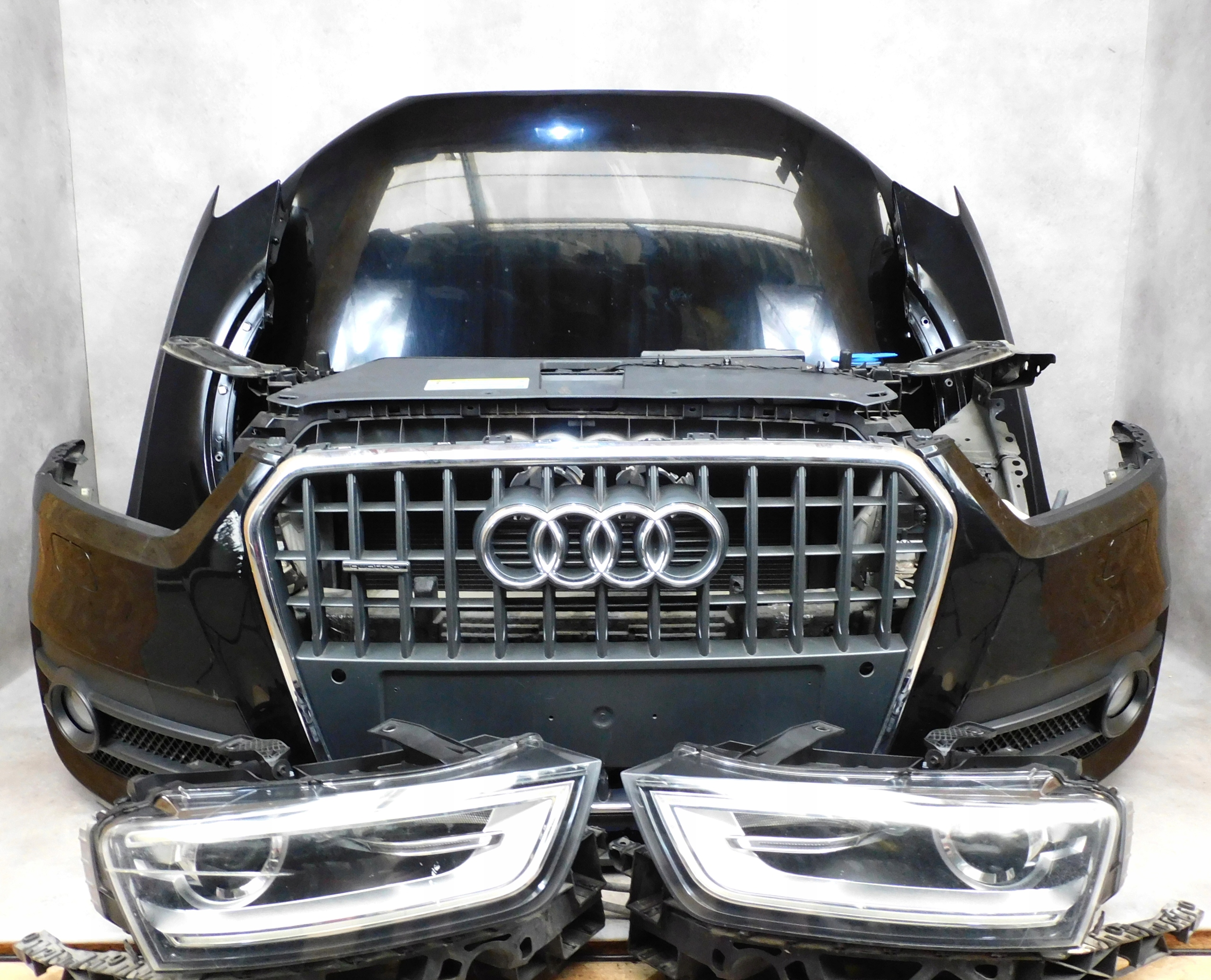 AUDI Q3 8U KOMPLETNY PRZÓD ZDERZAK LAMPY MASKA PAS XENON