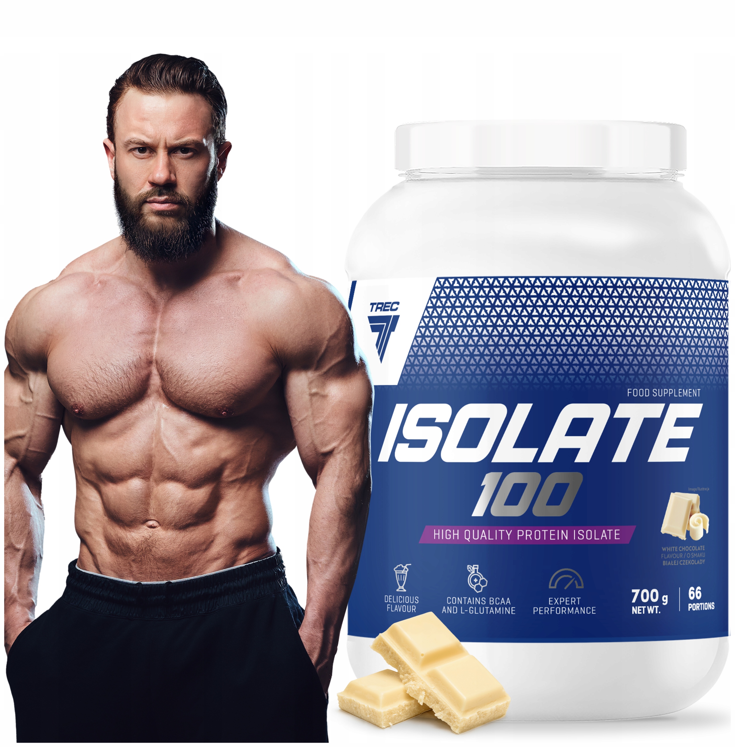 Trec Isolate 100 budoucí protein Wpi chuťový vysoký obsah bílkovin| 700 g