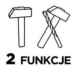 Młot udarowy SDS Max 1250W, walizka Marka Graphite