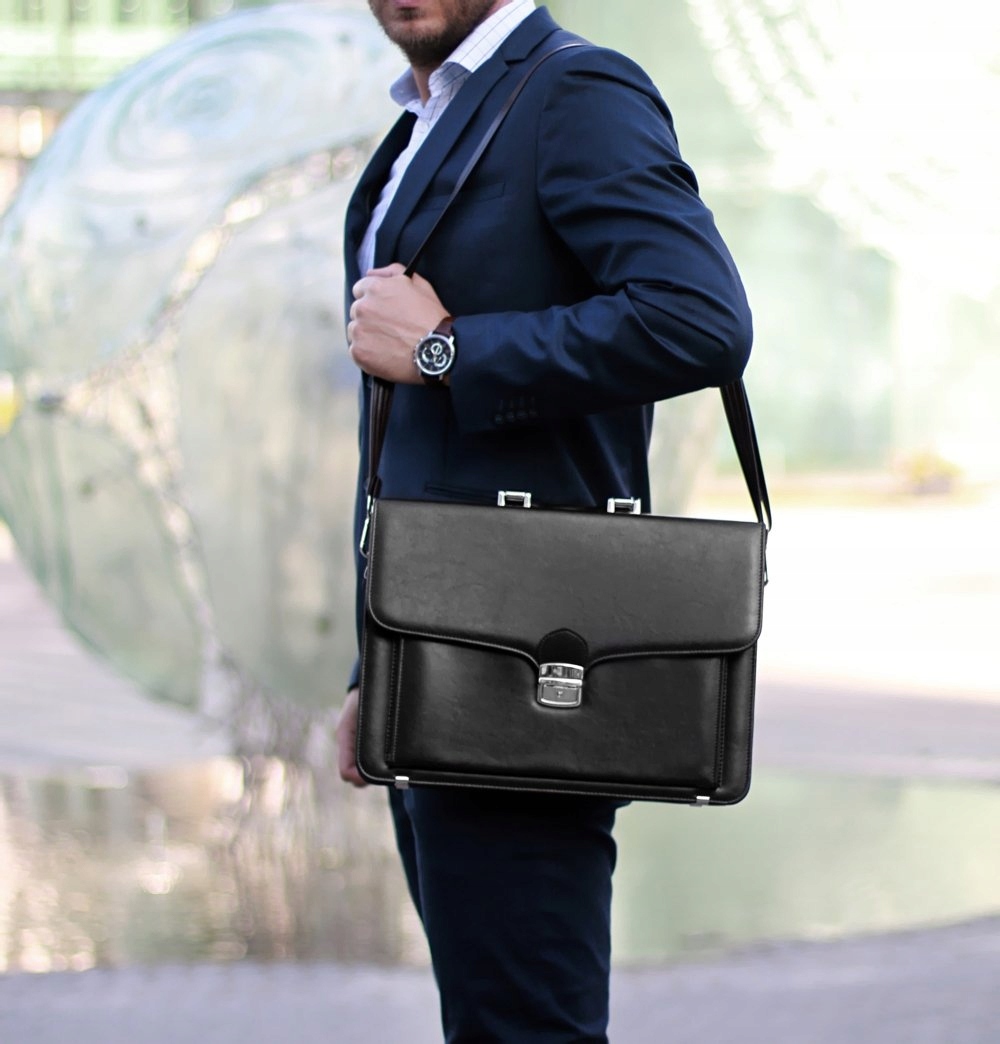 AKTÓWKA TECZKA NA DOKUMENTY SOLOME ROYAL CZARNY NESESER Płeć mężczyzna